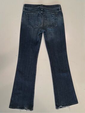 Y2K Joe's Jeans Low-Rise Flare Jeans 98% Cotton with Raw Hem